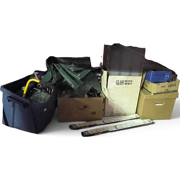 Multi-Tier Steel Tools Rolling Cart & Contents - includes Shop-vac, CAbles & More