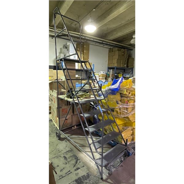 Heavy-Duty Industrial Rolling Steel Safety ladder