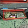 Image 3 : Vintage Heavy-Duty Metal Tool Cabinet Base with Tambour Roll-Up Front and Internal Drawers