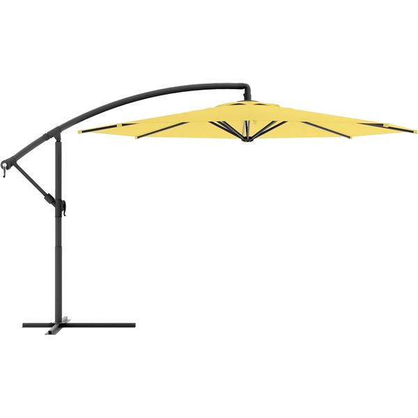 BNIB CorLiving 9.5ft Tilting Offset Patio Umbrella - Yellow (Nootka)
