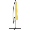 Image 2 : Floor Model CorLiving 9.5ft Tilting Offset Patio Umbrella - Yellow (Nootka)