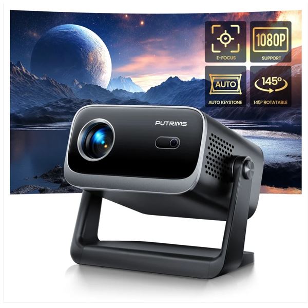 PUTRIMS Mini Projector S28 - Open Box Return (Tested)