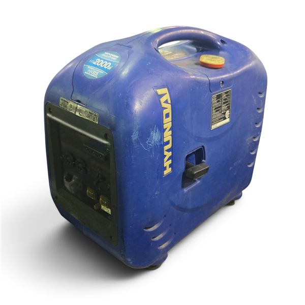 Hyundai Single Phase Generator Model no: HY2000si, Serial no: HYM20907001434