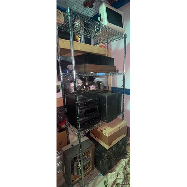Group of Large Assorted Vintage Electronics - Shelf Lot