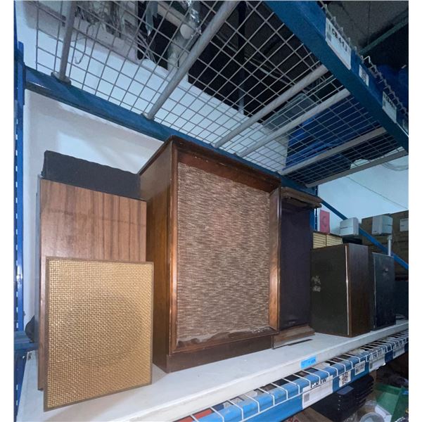 Large group of Vintage Speakers