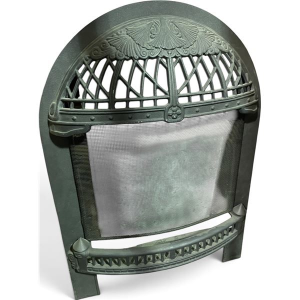 Cast Iron Arched Fireplace Screen