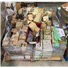 Image 1 : Pallet of assorted industrial hardware including various size bolts and screws etc.