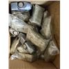 Image 4 : Group of assorted items including 12ft measuring tape, small light bulbs & grease gun connector.