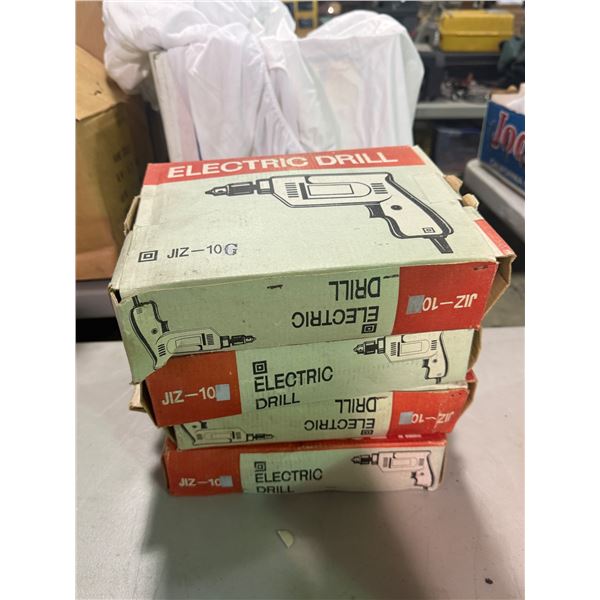Group of 4 new in box 10mm Electric JIZ-10G- Drill