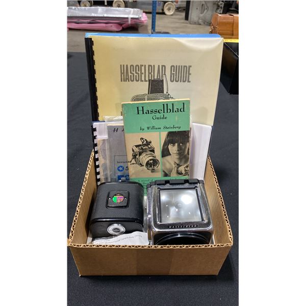 HASSELBLAD 500C MEDIUM FORMAT CAMERA BODY (CHROME) WITH BOOKLETS