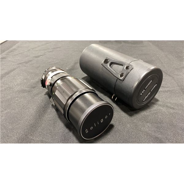 TOPCON (SOLIGOR) 300MM F/5.5 CAMERA LENS WITH CASE