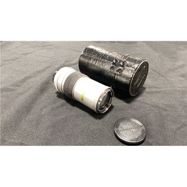RE AUTO TOPCOR 200MM F/5.6 CAMERA LENS WITH CASE