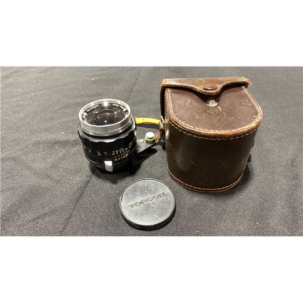 AUTO-TOPCOR 35MM F/2.8 CAMERA LENS WITH CASE