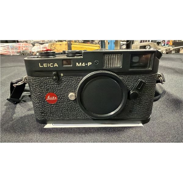 LEICA M4-P 35MM FILM CAMERA MADE BY LEITZ CANADA (BLACK BODY) *NO LENS*