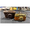 Image 6 : LEICA II (COPY) D.R.P. ERNST LEITZ WETZLER 35MM FILM CAMERA (GOLD WITH WOOD BODY)