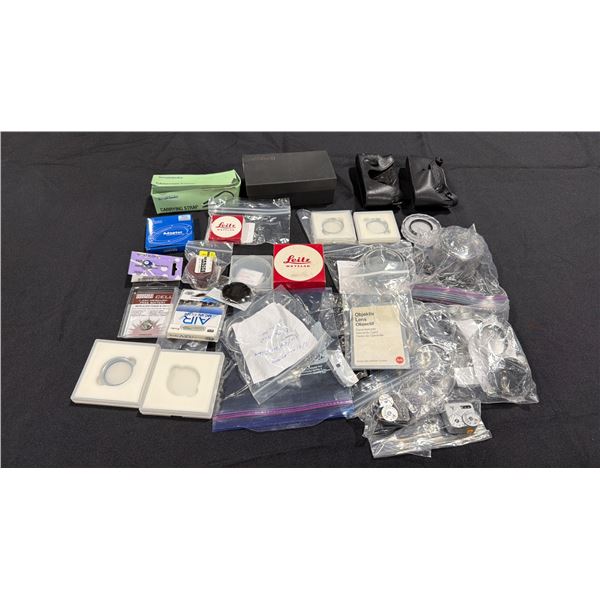 GROUP OF ASSORTED CAMERA PARTS/ACCESSORIES *FOR LEICA*