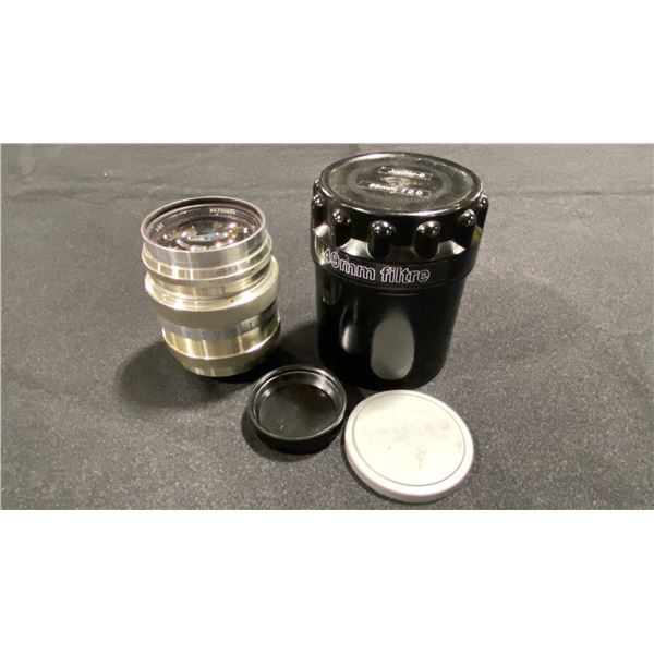 JUPITER-9 F2.0/85MM LENS WITH CASE *FITS ZORKI-4 CAMERA*