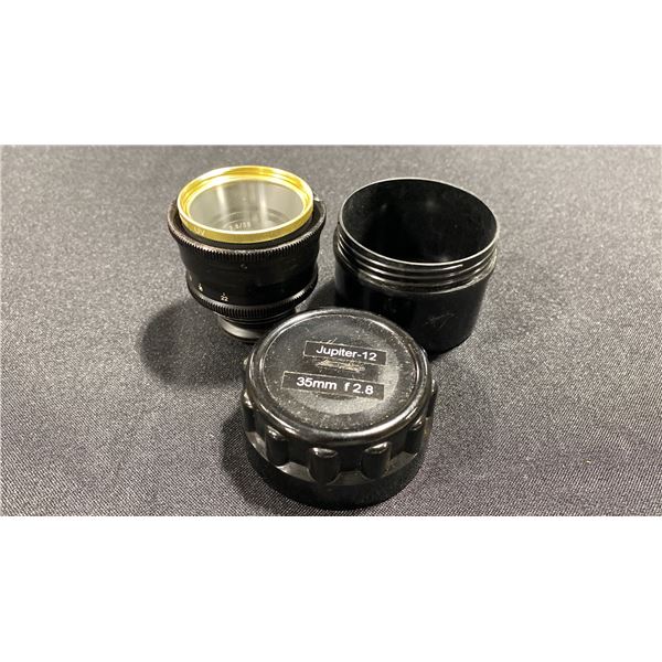 JUPITER-12 F2.8/35MM LENS WITH CASE *FITS ZORKI-4 CAMERA*