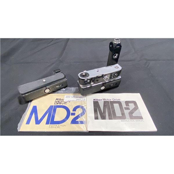 NIKON MD-2 MOTOR DRIVE WITH (2) MB-1 BATTERY PACKS