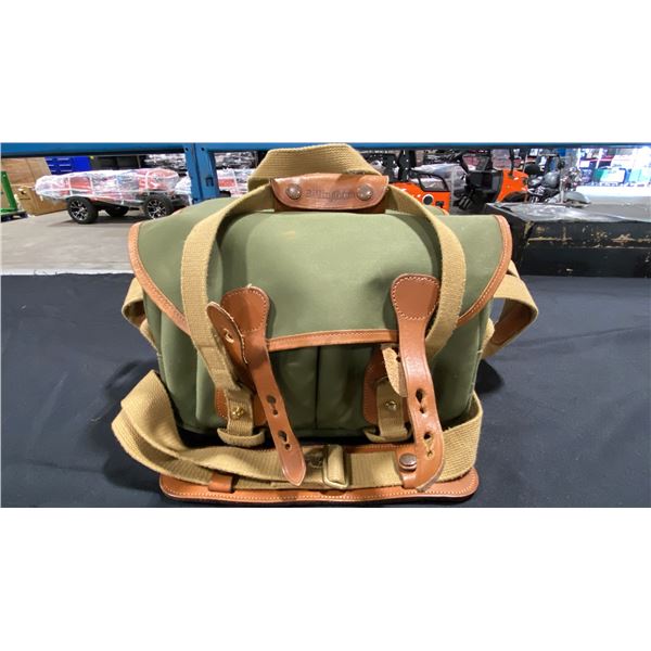 BILLINGHAM 225 5-SERIES GREEN/LEATHER CAMERA BAG