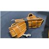Image 8 : PRESTO VINTAGE BROWN LEATHER CAMERA CASE WITH SHOULDER STRAP, COMBINATION LOCK SET TO "000"