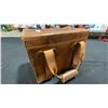 Image 3 : PERRIN CALIFORNIA ROLLEIFLEX VINTAGE BROWN LEATHER CAMERA BAG WITH KEY