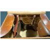 Image 5 : PERRIN CALIFORNIA ROLLEIFLEX VINTAGE BROWN LEATHER CAMERA BAG WITH KEY