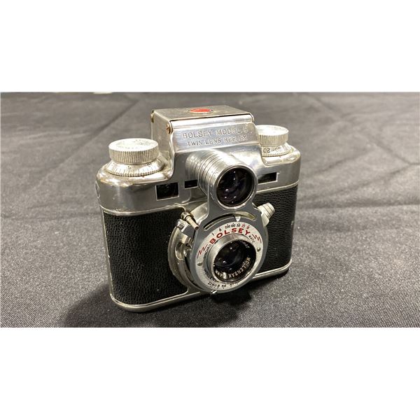 BOLSEY MODEL C TWIN LENS REFLEX 35MM FILM CAMERA
