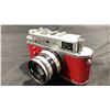 Image 3 : ZORKI -4 35MM FILM CAMERA WITH CASE (RED BODY)