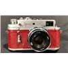 Image 4 : ZORKI -4 35MM FILM CAMERA WITH CASE (RED BODY)