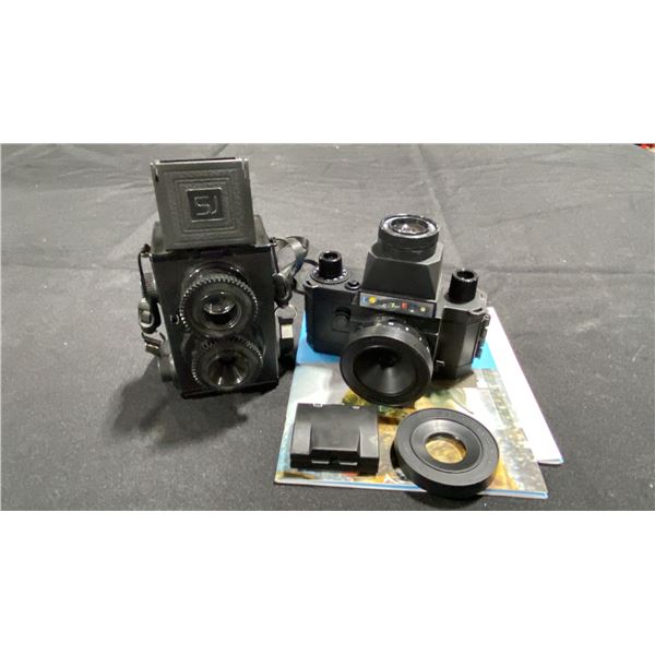 LOMOGRAPHY KONSTRUKTOR PLASTIC DIY CAMERA & PLASTIC DIY TWIN LENS REFLEX ANALOG CAMERA
