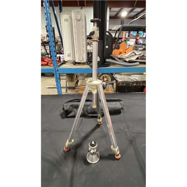 LINHOF VINTAGE HEAVY DUTY PROFESSIONAL ALUMINUM TRIPOD WITH LINHOF ADJUSTABLE BALL HEAD