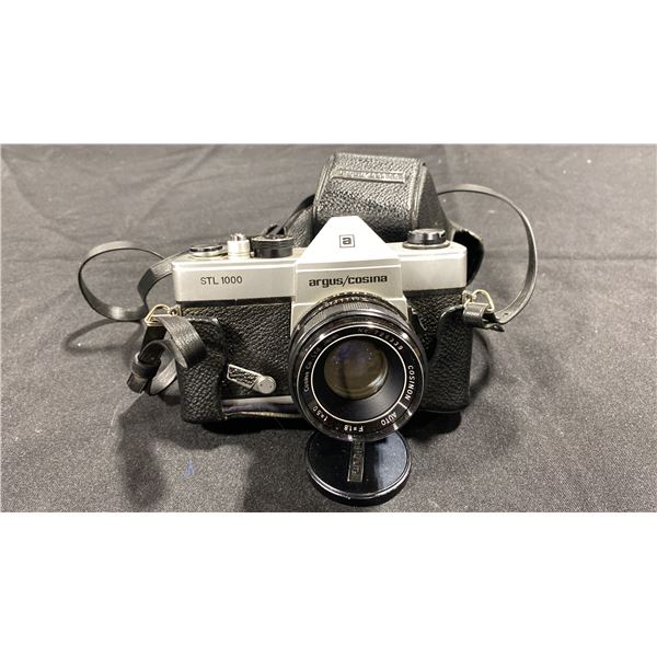 ARGUS/COSINA STL 1000 VINTAGE 35MM SINGLE-LENS REFLEX (SLR) FILM CAMERA WITH COSINON AUTO 50MM F/1.8