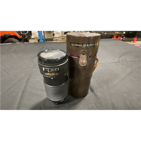 NIKON ED AF NIKKOR 80-200MM 1:2.8 PROFESSIONAL-GRADE TELEPHOTO ZOOM LENS WITH CASE