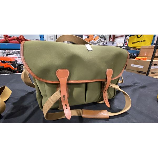 BILLINGHAM 445 GREEN/TAN CAMERA BAG