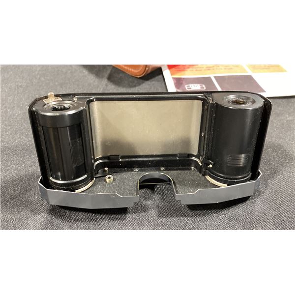 ZEISS IKON CONTAFLEX 35MM FILM CAMERA, FILM BACK, ALPEXWIDE ANGLE & 3 CASES