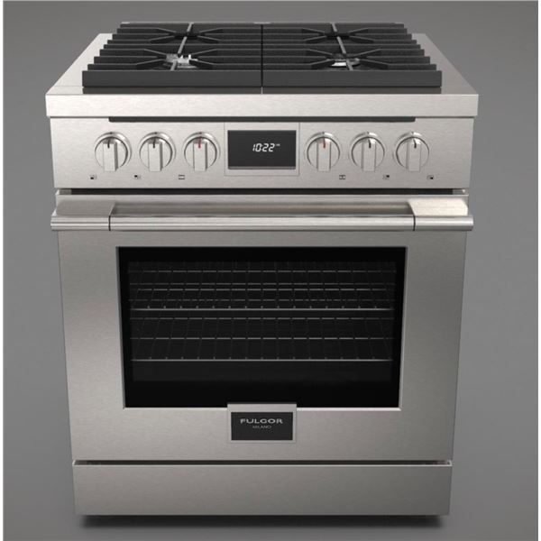 BNIB - Fulgor 30" Freestanding Dual Fuel Range, RV: $5,897 - Model F4PDF304S1