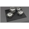 Image 1 : BNIB - Fulgor 24" 700 Series Glossy Black Electric Cooktop, RV: $1,219 - Model F7RT24S1