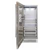 Image 2 : BNIB - Fhiaba 36" 21.54 cu. ft. Built-in All Refrigerator with Smart touch TFT Display, RV: $15,029