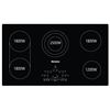 Image 2 : BNIB - Blomberg 36" Electric Cooktop 5 Radiant Heating Zones, Black, RV: $1,499 - Model CTE36500
