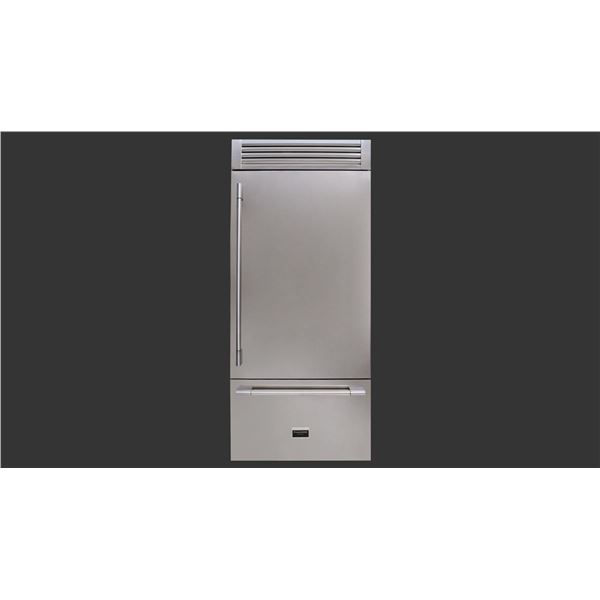 BNIB - Fulgor 36" 18.5 cu. ft. Bottom Freezer Refrigerator with Ice Maker, RV; $16,999 - Model F7PBM