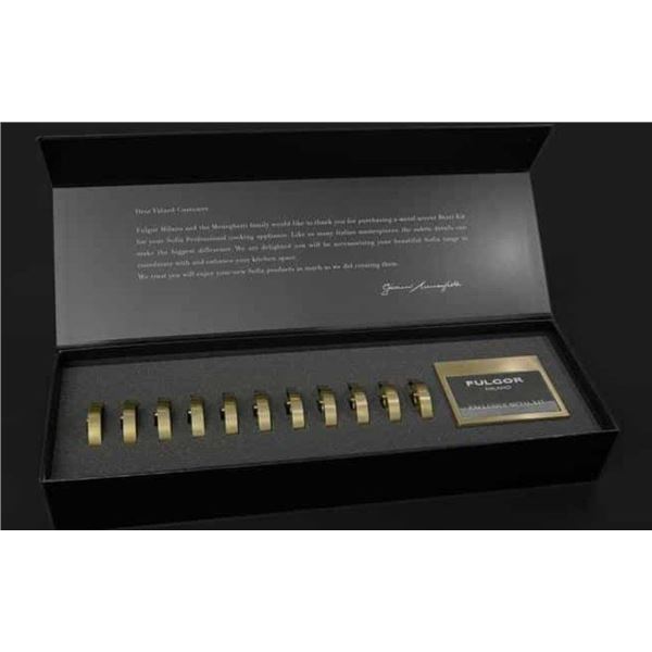 BNIB - Fulgor Sofia Metal Kit - Bronze 6 Brushed Bronze - 6 Bezels + Nameplate Frame, RV: $659 - Mod