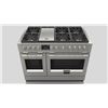 Image 3 : BNIB - Fulgor 48" Dual-Fuel Professional Range, Stainless Steel Griddle, RV: $13,189 - Model F6PDF48