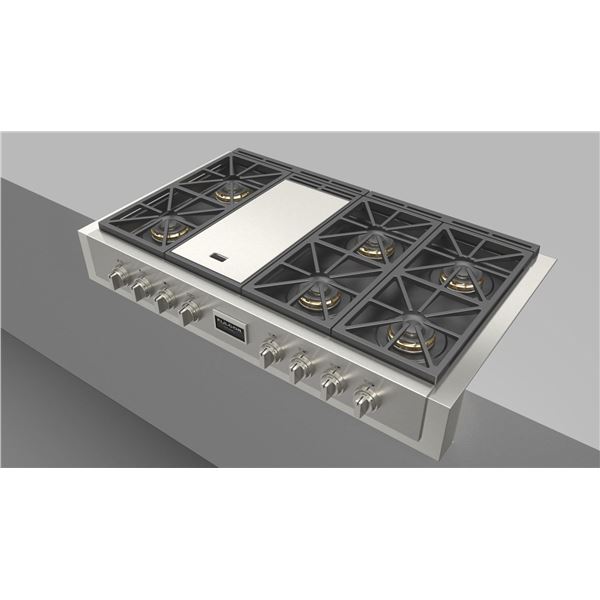 BNIB - Fulgor 48" Built-in Rangetop with Griddle, RV: $6,799 - Model F6GRT486GS1