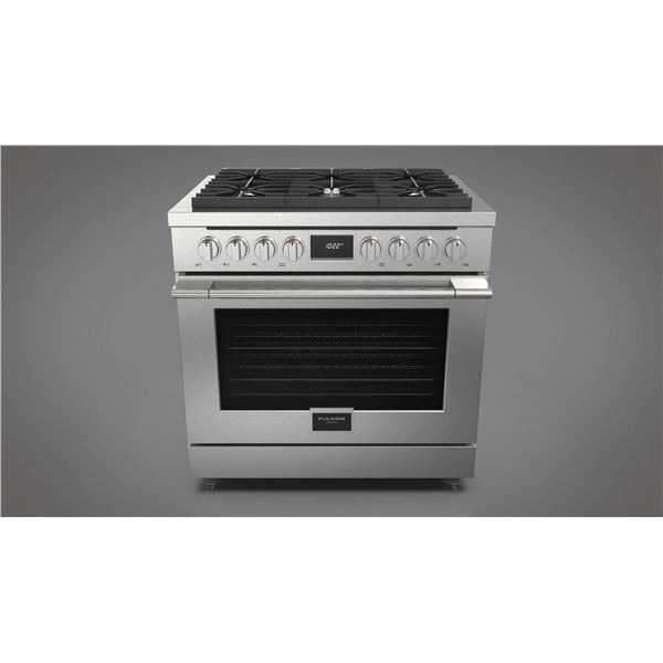 BNIB - Fulgor Accento 36" Pro Style Dual Fuel Range, RV: $6,479 - Model F4PDF366S1