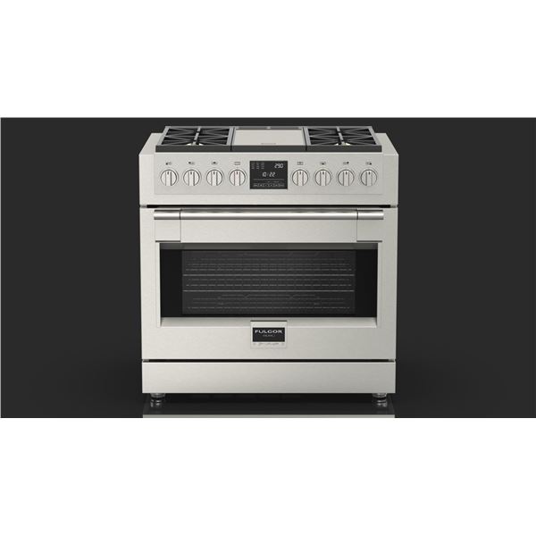 BNIB - Fulgor Sofia Pro 36" Dual Fuel Range with Griddle, RV: $9,719 - Model F6PDF364GS1