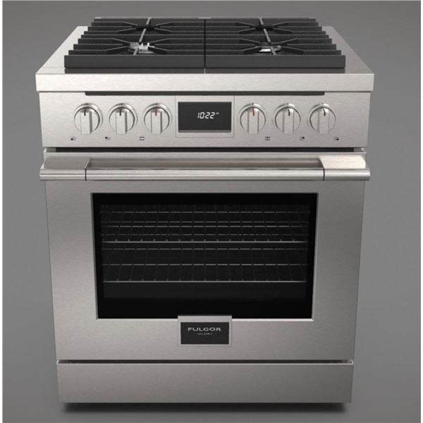 BNIB - Fulgor 30" Freestanding Dual Fuel Range, RV: $5,897 - Model F4PDF304S1