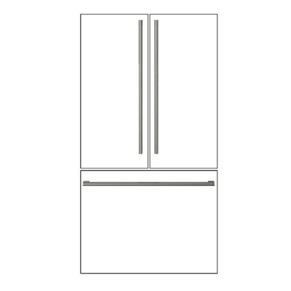 BNIB - Fulgor Accessory - 36" French Door Fridge Distinto Handle Kit Stainless Steel, RV: $369 - Mod