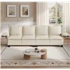 Image 1 : NIB White Comfy Cloud Couch Large Sofa for Living Room - SKU: USACOPN1087761-3
