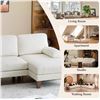Image 3 : NIB Black Comfy Cloud Couch Large Sofa for Living Room w/ 2 Ottomans - SKU: USACOPN1087759-1